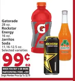 Vons Gatorade 28 oz. Rockstar Energy 16 oz. Jarritos Soda 11.16-12.5 oz offer