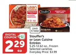 Vons Stouffer's or Lean Cuisine Entrées offer