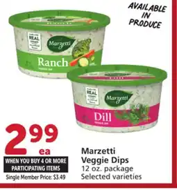 Vons Marzetti Veggie Dips offer
