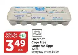 Vons Lucerne Cage Free Large AA Eggs offer