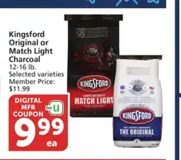 Vons Kingsford Original or Match Light Charcoal offer