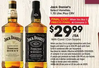 Ralphs Jack Daniel's offer