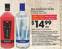 Ralphs New Amsterdam Vodka offer