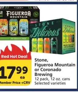 Vons Stone, Figueroa Mountain or Coronado Brewing offer