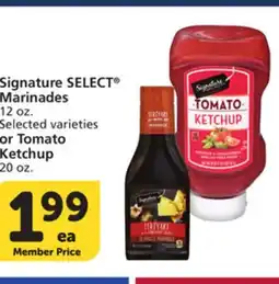 Vons Signature SELECT Marinades 12 oz. Selected varieties or Tomato Ketchup 20 oz offer