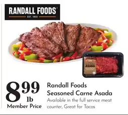 Pavilions Randall Foods Seasoned Carne Asada offer