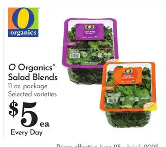 Pavilions O Organics Salad Blends offer