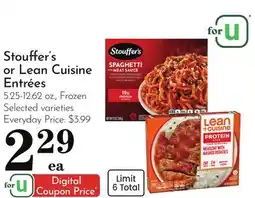 Pavilions Stouffer's or Lean Cuisine Entrées offer