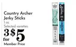 Pavilions Country Archer Jerky Sticks offer