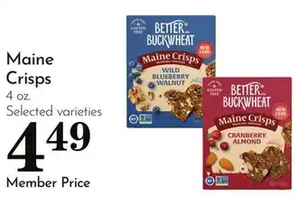 Pavilions Maine Crisps offer