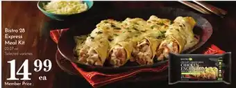 Pavilions Bistro 28 Express Meal Kit offer