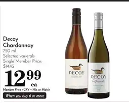 Pavilions Decoy Chardonnay offer