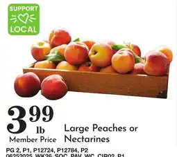 Pavilions Large Peaches or Nectarines offer