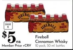 Pavilions Fireball Cinnamon Whisky offer