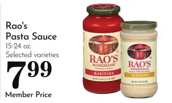 Pavilions Rao's Pasta Sauce offer
