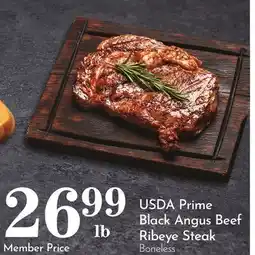 Pavilions USDA Prime Black Angus Beef Ribeye Steak offer