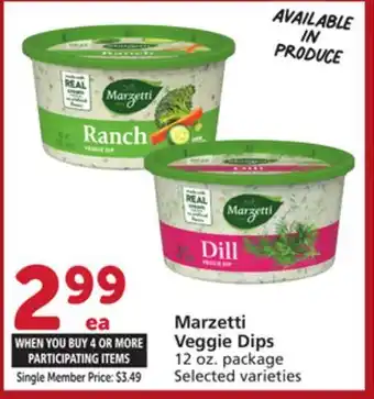 Albertsons Marzetti Veggie Dips offer