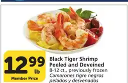 Albertsons Black Tiger Shrimp Peeled and Deveined offer