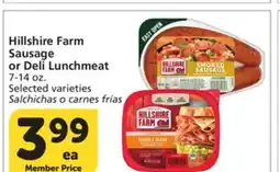 Albertsons Hillshire Farm Sausage or Deli Lunchmeat offer