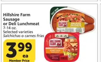 Albertsons Hillshire Farm Sausage or Deli Lunchmeat offer