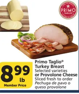 Albertsons Primo Taglio Turkey Breast Selected varieties or Provolone Cheese offer