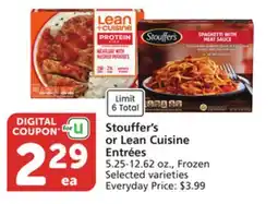 Albertsons Stouffer's or Lean Cuisine Entrées offer
