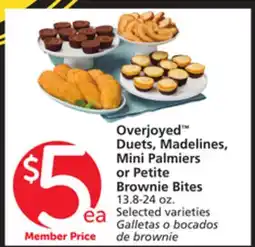 Albertsons Overjoyed Duets, Madelines, Mini Palmiers or Petite Brownie Bites offer