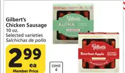 Albertsons Gilbert's Chicken Sausage offer
