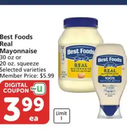 Albertsons Best Foods Real Mayonnaise offer
