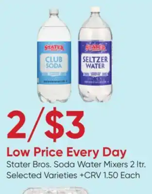 Stater Bros Stater Bros. Soda Water Mixers offer