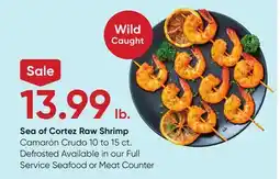 Stater Bros Sea of Cortez Raw Shrimp offer
