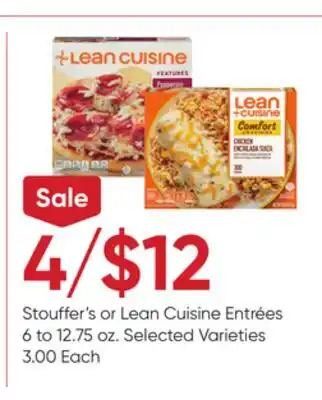 Stater Bros Stouffer's or Lean Cuisine Entrées offer