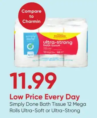 Stater Bros Simply Done Bath Tissue offer