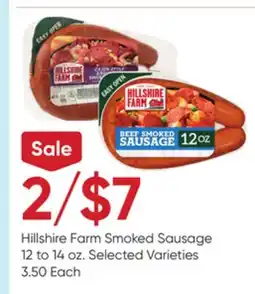Stater Bros Hillshire Farm Smoked Sausage offer