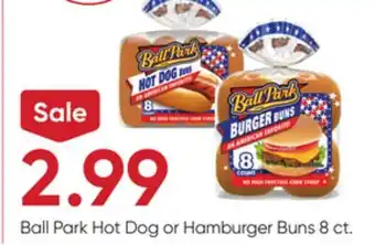 Stater Bros Ball Park Hot Dog or Hamburger Buns offer