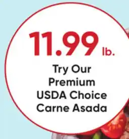 Stater Bros Try Our Premium USDA Choice Carne Asada offer