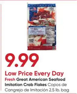 Stater Bros Fresh Great American Seafood Imitation Crab Flakes offer