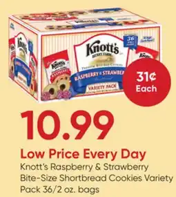 Stater Bros Knott's Raspberry & Strawberry Bite-Size Shortbread Cookies offer