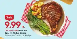 Stater Bros Beef Rib Bone-In Rib Eye Steaks offer