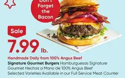 Stater Bros Signature Gourmet Burgers offer