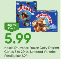 Stater Bros Nestlé Drumstick Frozen Dairy Dessert Cones offer