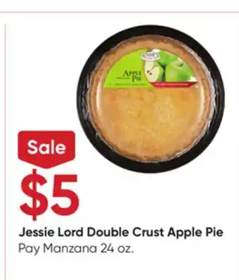 Stater Bros Jessie Lord Double Crust Apple Pie offer