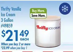 Smart & Final Thrifty Vanilla Ice Cream offer