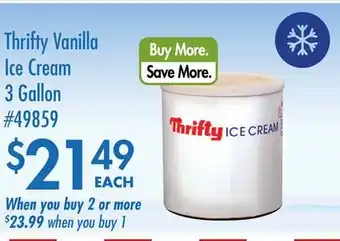 Smart & Final Thrifty Vanilla Ice Cream offer