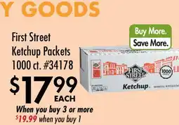 Smart & Final First Street Ketchup Packets offer