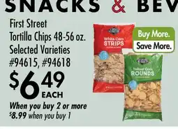 Smart & Final First Street Tortilla Chips offer