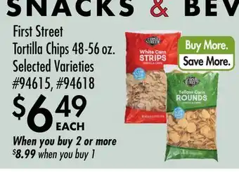 Smart & Final First Street Tortilla Chips offer