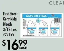 Smart & Final First Street Germicidal Bleach offer