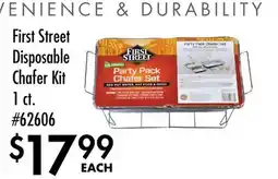 Smart & Final First Street Disposable Chafer Kit offer