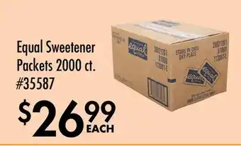 Smart & Final Equal Sweetener Packets offer